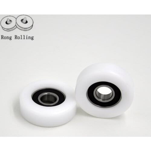 Packaged Plastic Bearings inner diameter 12mm, sliding nylon pulley 5pcs/lot 12*45*14