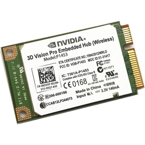 New Dell Nvidia 3D Vision Pro Embedded Hub Wireless card Model P1453 6DD5P