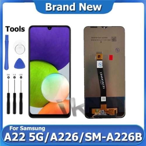 A22 5G LCD Display For Samsung Galaxy A226 Touch Screen Digitizer Assembly Super AMOLED Pantalla SM-A226B Screen Replacement