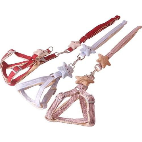 1.2m Dog Nylon Tractions Rope Vest-Style Pet Starfishs Chest Strap New Dogs Leash J2Y