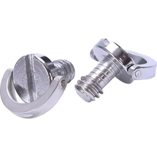 1/4 Inches D-Ring Camera Quick Release Screw Tripod Screw Adapter Connecter DSLR Camera Rig Accessories- 2 Pack