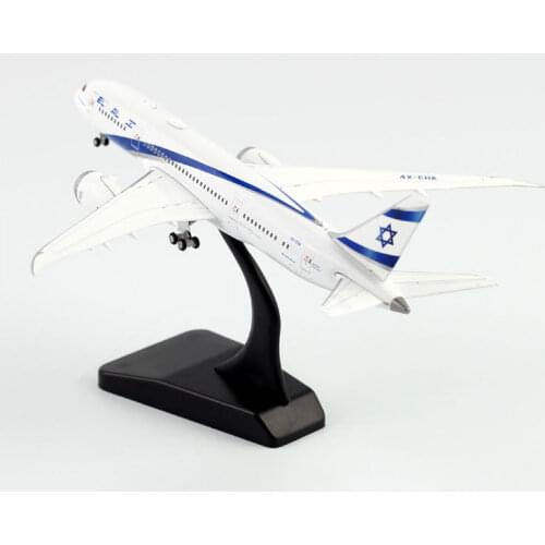 1:400 Scale Israel Airways B787-8 Airlines Model with Base Alloy Aircraft For Collectible Souvenir Show Gift Toys