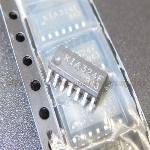 10PCS/LOT KIA324F KIA324F-EL/P SMD SOP-14 Quad Operational Amplifier Chip IC New original In Stock