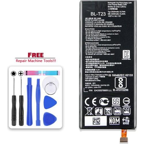 2500mAh BL-T23 Battery For LG X Cam X-Cam XCam K580 K580Y F690 K580DS BL T23 Bateria + Free tool