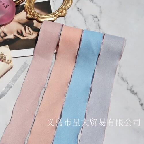 5 yards chiffon Silk Ribbon Cloth Strip Decor for Diy Craft Gift Bouquet Packaging Headwear Clothing Accessories