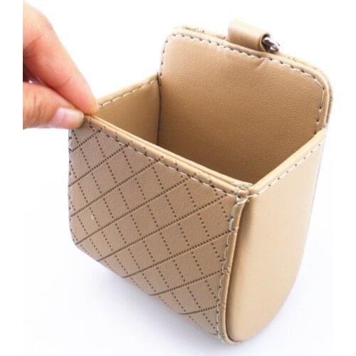 Car Air Vent Dashboard Tidy Hanging Leather Organizer Box for Honda CRV Accord Odeysey Crosstour FIT Jazz City Civic JADE Crider