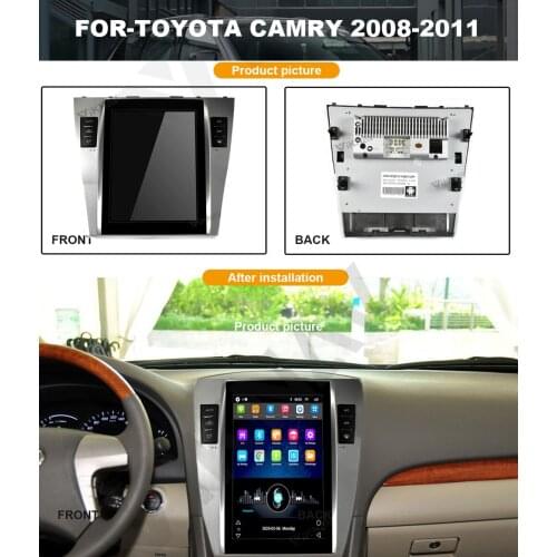 Android 10.4'' Vertical Screen Car Radio stereo GPS Navigation for-TOYOTA CAMRY 2008-2011 Car Multimedia Player DVD Player