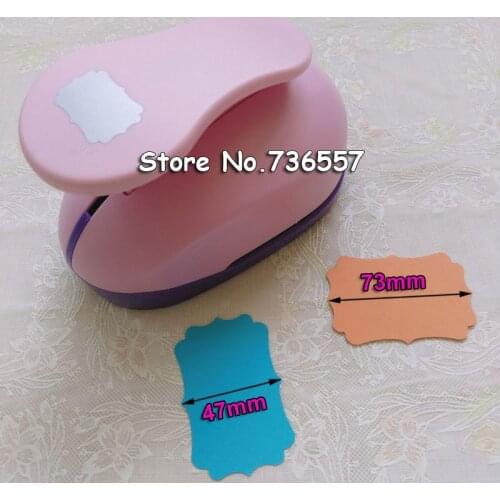 Free Ship 3"(7.3cm) Polygon shaped EVA foam paper hole punch for greeting card handmade Geometry craft punch furador scrapbook