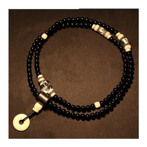6MM Blessed Mala Tibetan Designer Mala Top Grade Onyx Beads Mala Buddhist 108 Prayer Beads