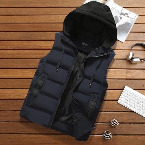 Brand Clothing Vest Jacket Mens New Autumn Warm Sleeveless Jacket Male Winter Casual Waistcoat Men Vest Plus Size Veste Homme
