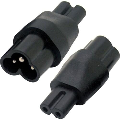 C6-C7 AC Power Adapter IEC320 C6 TO C7 Connector Converter Male To Female Socket Chassis Server Conversion Plug