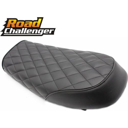 Black Motorcycle Cafe Racer Seat Vintage Flat Saddle Flat pan Retro Seat for Yamaha SR400 SR For Honda CB For KAWASAKI KZ
