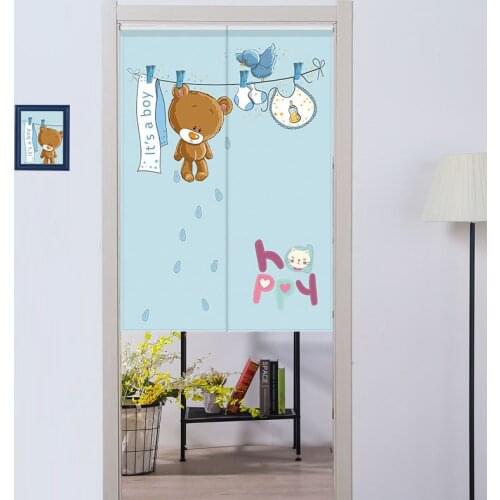 Cartoon Animals Door Curtain CHILDRENS Room Docorative Curtain Half Curtain Feng Shui Curtain
