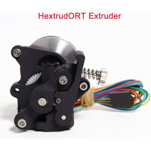 Blurolls HevORT HextrudORT extruder with SLS printed parts NOVA without hotend version LDO motor