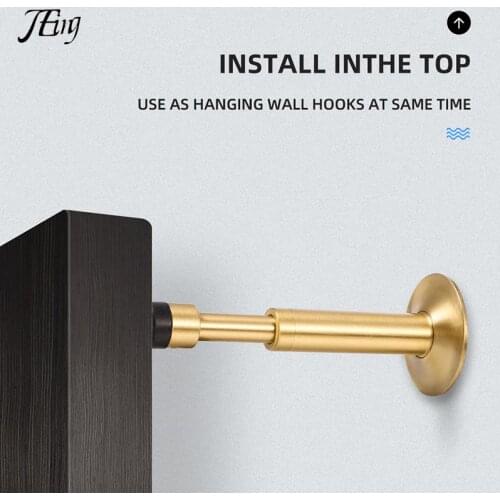 Hydraulic Buffer Door Stopper,Pure Copper And Aluminum Alloy Floor Door Stops,Wall-Mounted Bumper,Non-Magnetic Hardware