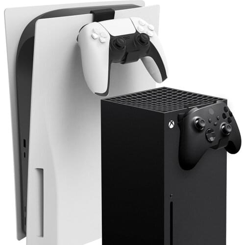 2PCS PS5 Game Controller Holder Headphone Headset Holder Hanger for Playstation 5/Xbox Series X Wireless Gamepad