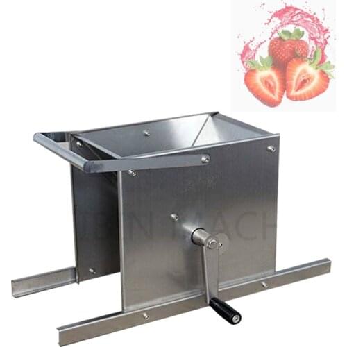 Stainless Steel Electric Grape Crusher Blueberry Mulberry Fruits Juice Press Shredder Red Wine Brewing Manual Grape Crushing
