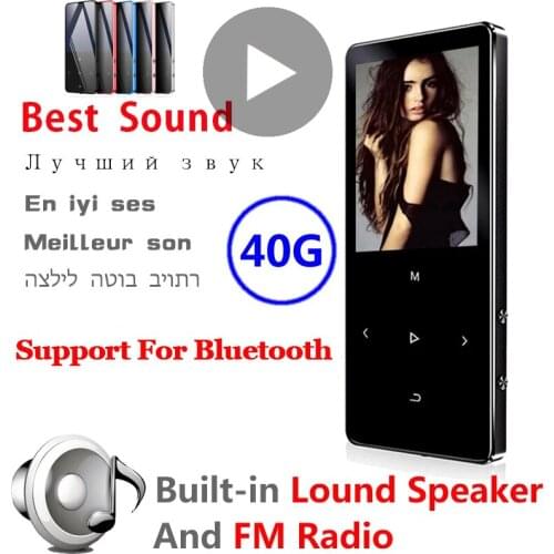 Mp 3 4 Mp4 And Mp3 Player Music Record With Bluetooth Screen Headphone Speaker Video Lecteur Hi-fi FM Radio Portable Hifi Audio