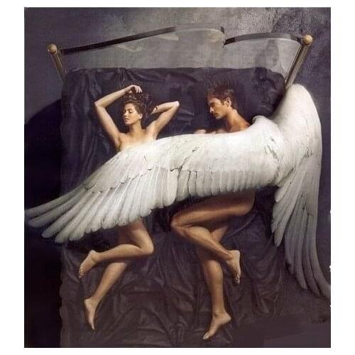 Customized Embroidery Romantic Night Cross Stitch Wedding with 14CT Aida Counted Canvas & Free Shipping for Home Decoration