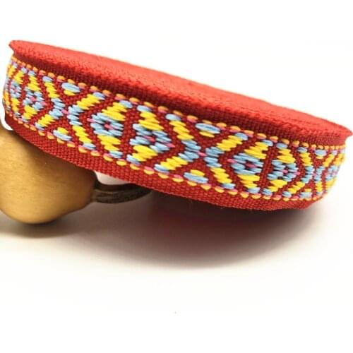 10Yards 20mm 3/4"Geometric Embroidery Ribbon Dog Collar Scrapbook Supplies Wedding Home Accessory Woven Jacquard Ribbon