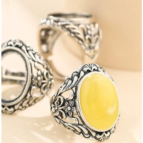 13*17mm 925 STERLING SILVER Semi Mount Bases Blanks base blank Pad ring Setting jewelry findings (without stone) A5409