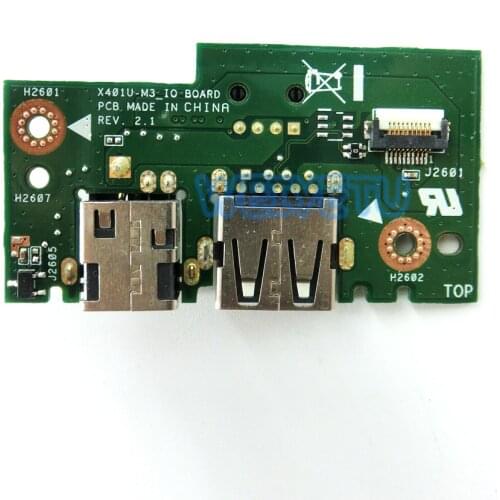 X401U IO BOARD FOR ASUS X501 X401 X301 XX401U X501U X301U DC POWER JACK USB SMALL BOARD