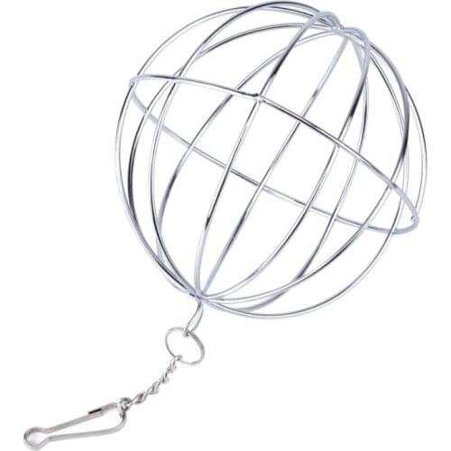 Exercie Hanging Hay Ball Hamter Gra Ball Can Hang Electroplated Stainle Steel Feeding Gra Rack Boule Pour Hamter C
