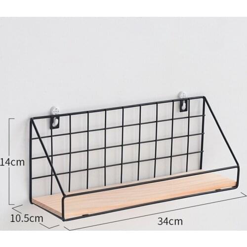 Storage Rack Hanging Basket Metal Wire Display Shelfs Hanging Wooden&Iron Modern Stylish Stainless Steel Racks Corner Rack