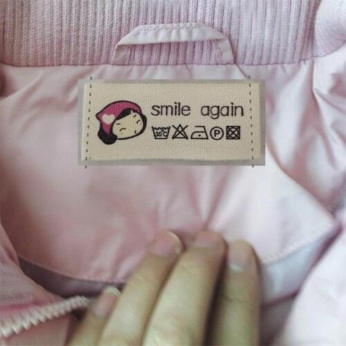 Custom soft clothing cotton labels/garment brand labels/collar tags/brand/main labels/Childrens cotton clothing dress labels