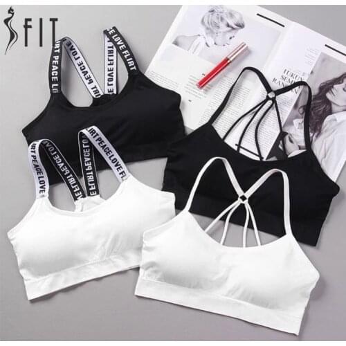 Sexy Top Women Sports Bra High Impact For Gym Top Fitness Yoga Running Female Pad Sportswear Tank Tops Sport Push Up Bralette