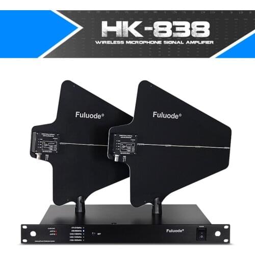 Wireless microphone amplifier antenna receiving signal enhancement distance of 400 meters can be connected with 10 microphone