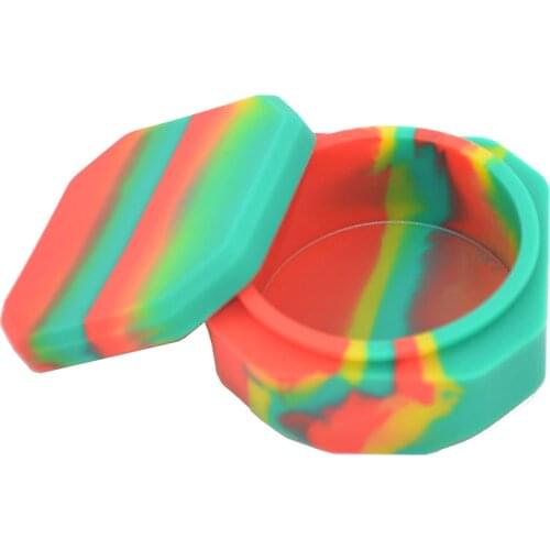 Octagon Silicone Large 118ml 105ml Silicone Container Jars Wax Storage Oil Concentrate extract bho dab oil dab wax container