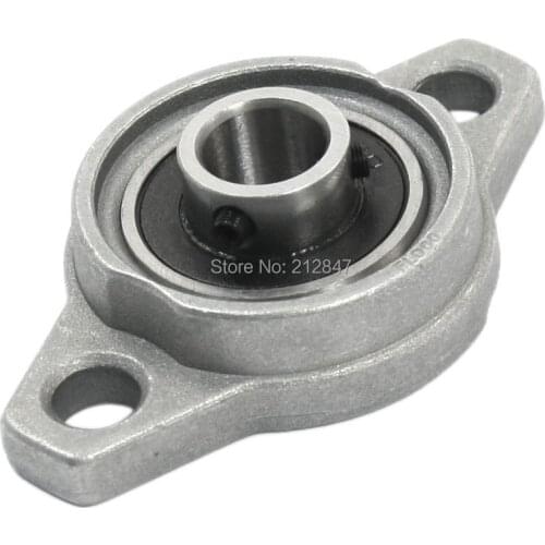 Insert 10mm Dia FL000 Metal Two Bore Pillow Flange Block Bearing