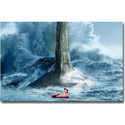 The Meg Movie 3 Silk Fabric Wall Poster Art Decor Sticker Bright