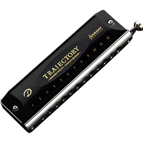 YUEKO 12-Hole 48-Tone Chromatic High-End Custom Piano Case With Thickened Copper Cover Professional-Level Performance Harmonica