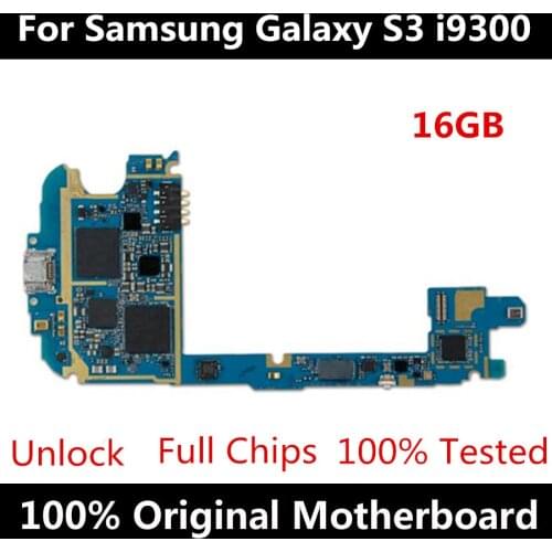 100% Original Mainboard For Samsung Galaxy S3 i9300 ,Europe Version Motherboard with Android System Logic Board with android