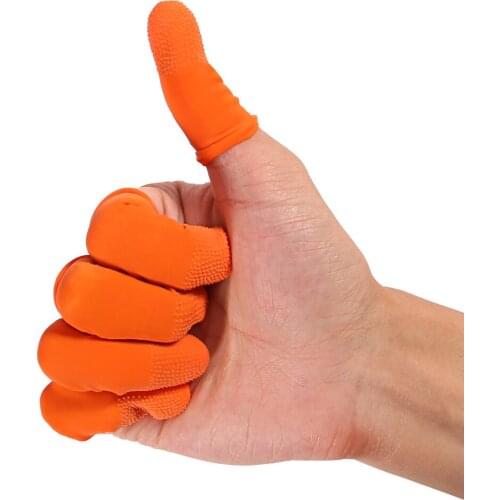 100pcs Non-Slip Finger Cover Prevent Slip Finger Cots Protector Fingertip Gloves Anti Static Accessories