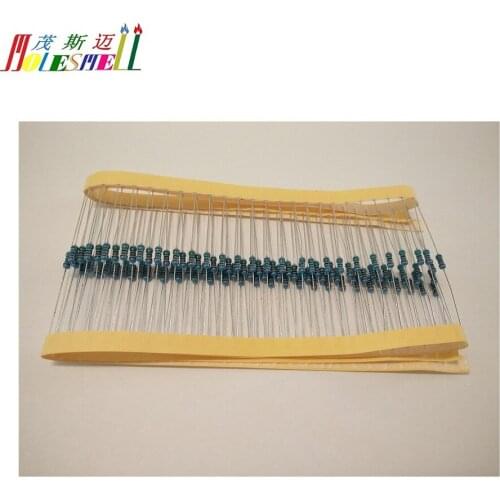 1000pcs 1/4w 0R-10MR 1% Metal Resistors 0-10MOhms 0.25w 1% Metal Film Resistor Whole type Resistor