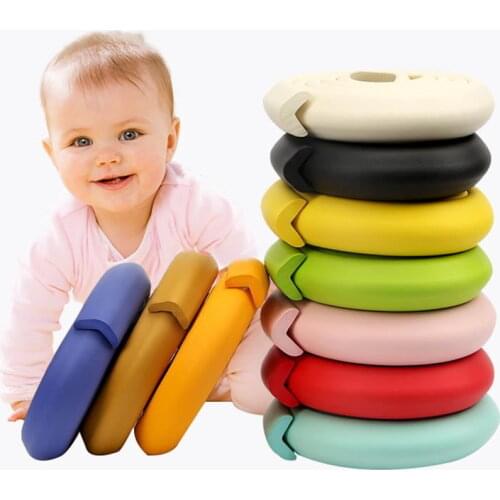 2M Soft Baby Safety Desk Table Edge Guard Strip Security L-Shaped Kids Protection Bumper Edge Angle Home Anti-collision Strip
