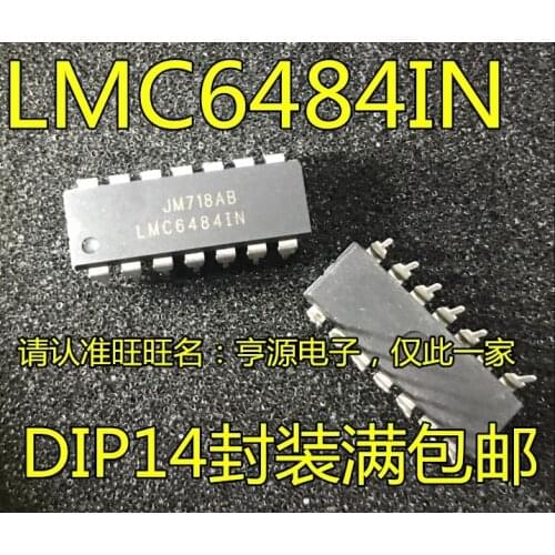 5pieces LMC6484 LMC6484IN LMC64841N DIP-14