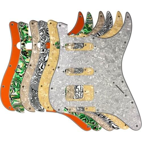 Pleroo Guitar Accessories 11 Screw Hole No control hole For FD Strat USA or Mexican Standard ST HSS Guitarra Scratch Plate