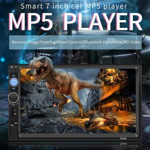 High Quality 7010B 7 inch Double Ingot HD Android iPhone Connected Car MP5 Player Bluetooth Reverse Control Integrated Machine