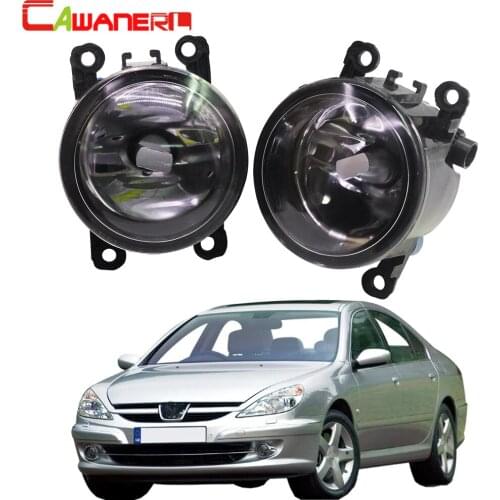 Cawanerl For 2000-2006 Peugeot 607 (9D, 9U) Saloon Car Styling Fog Light Lampshade + H11 LED / Halogen Lamp DRL 12V