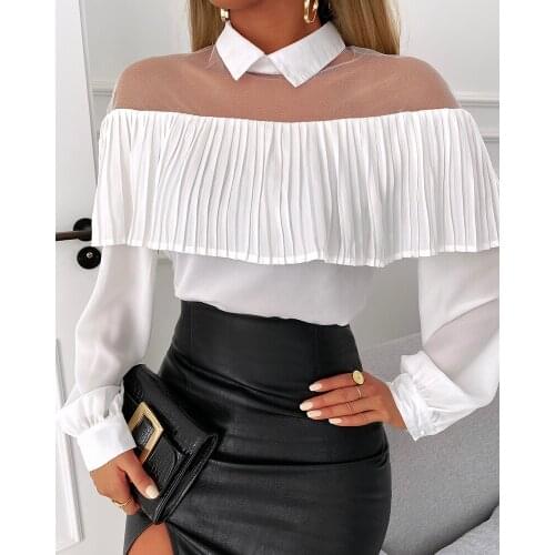 Женские белые рубашки CHAXIAOA China At AliExpress