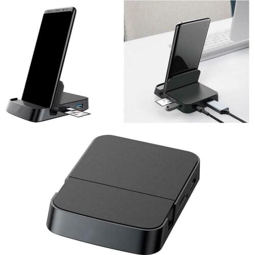 7 in 1 Type C Hub Docking Station 15W Phone Charger Stand USB C to HDMI Adapter Kit