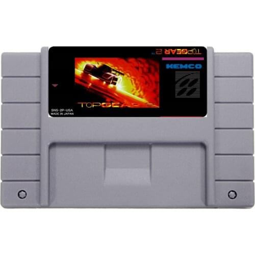 Hot Selling 16bit 46pin Super Game Card - Top Gear 2