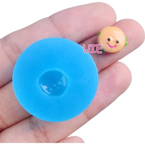 GYL417U 9.9mm Tiny Hamburger Silicone Mold Fondant Cake Decoration Candy Resin Clay Earrings Necklace Craft Soap Candle