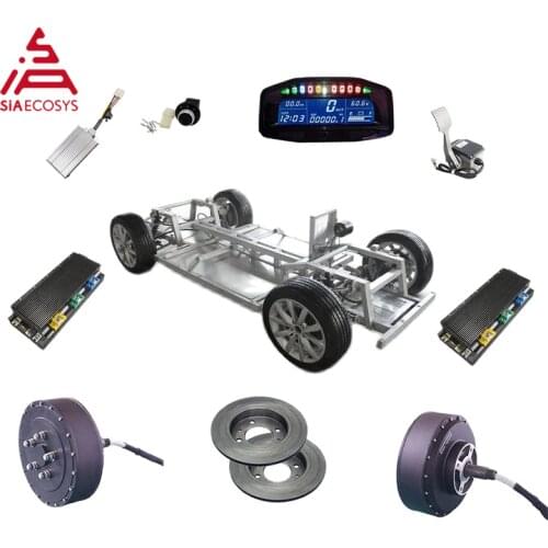 QS Motor 273 8000W 2wd 96V 115kph 72V 95kph 48V 67kph BLDC brushless electric car hub motor conversion kits with APT96600 motor