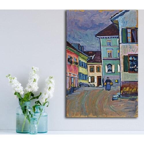 Murnau Top of the Wassily Kandinsky Decoration Paints Home Decor On Canvas Modern Wall Art Canvas Print Poster Canvas Painting