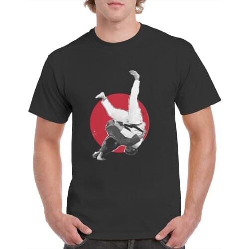 Tops cool Judo T-shirt Mens Summer Cotton Short Sleeve casual T Shirt for male comfortable top tees